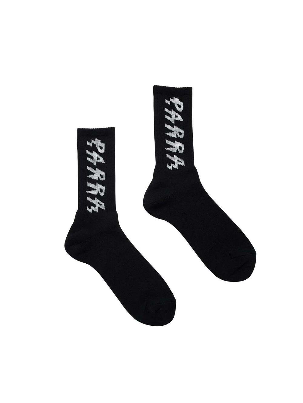 By Parra Spiked Logo Crew Sock Black